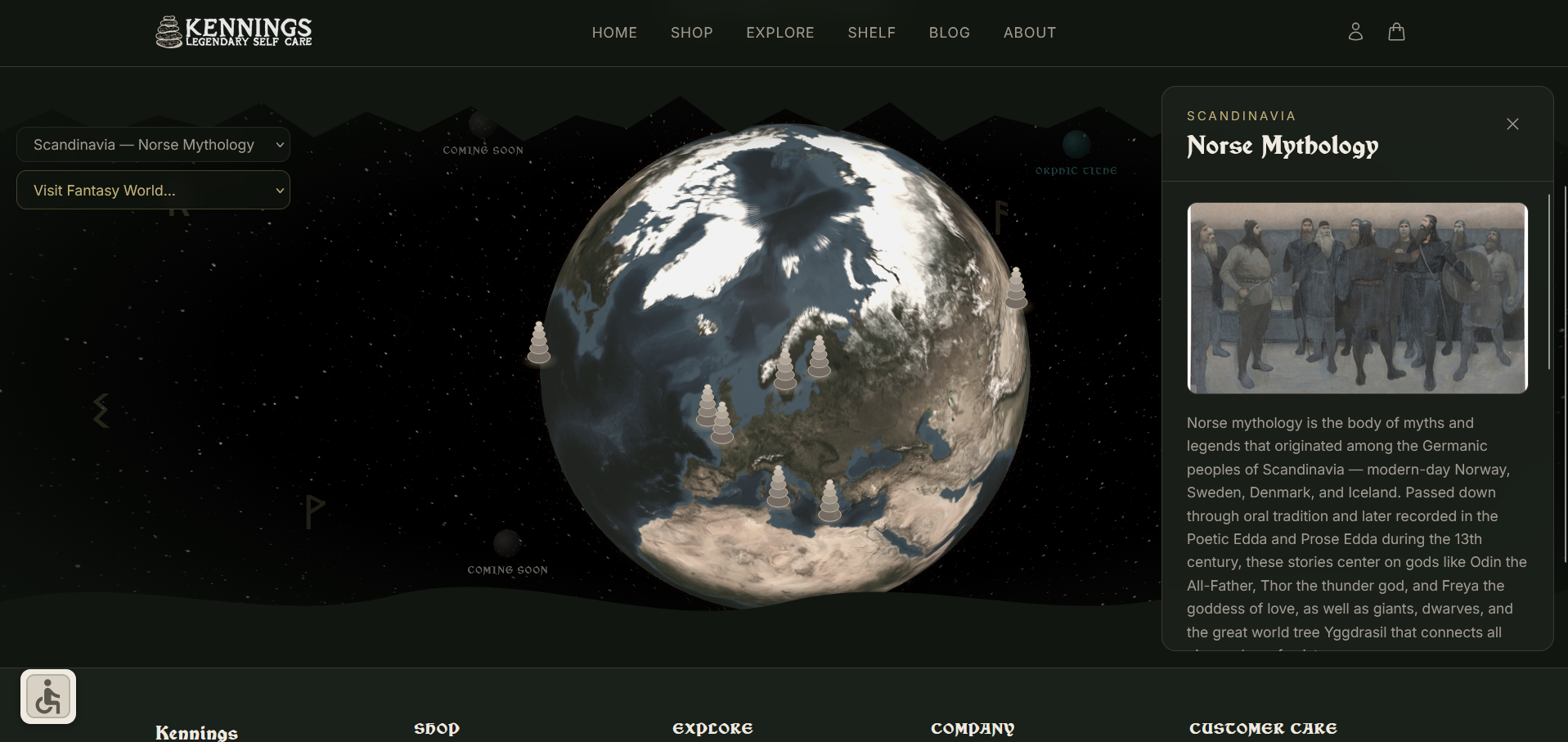 Kennings brand website